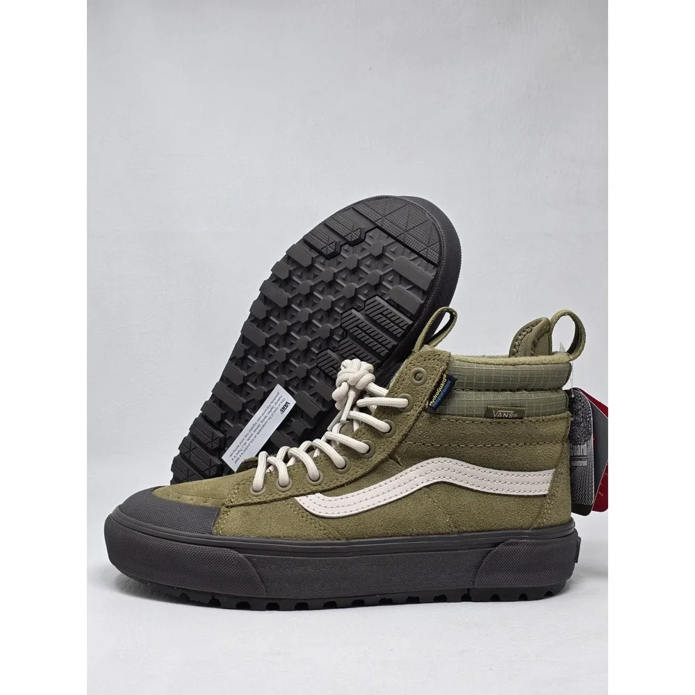 VANS SK8-HI MTE Cold Waterproof Hiking Boots Green Primaloft Mens Size 5.5 New